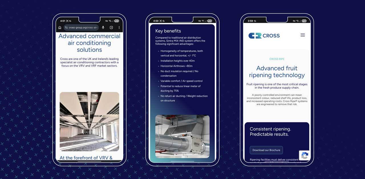 Website Design - Cross Group